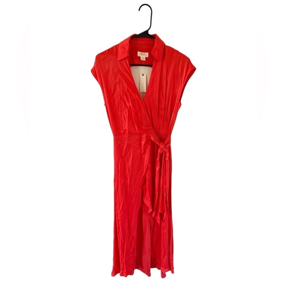 Anthropologie Maeve NEW Open Back Wrap MIDI Dress - Picture 2 of 10